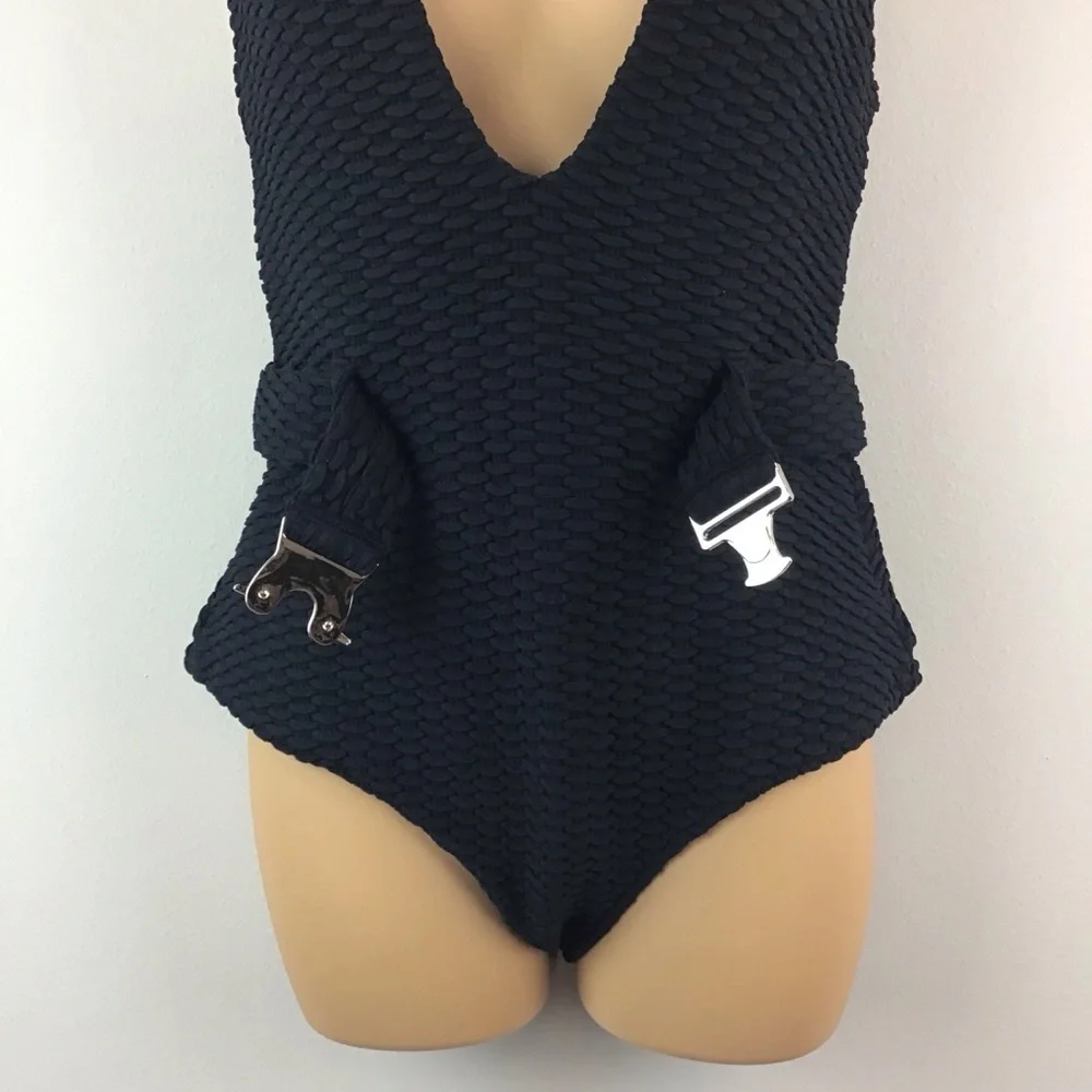 NWT Devon Windsor Stella Black One Piece Swimsuit | XL (10/12) - Picture 5 of 13